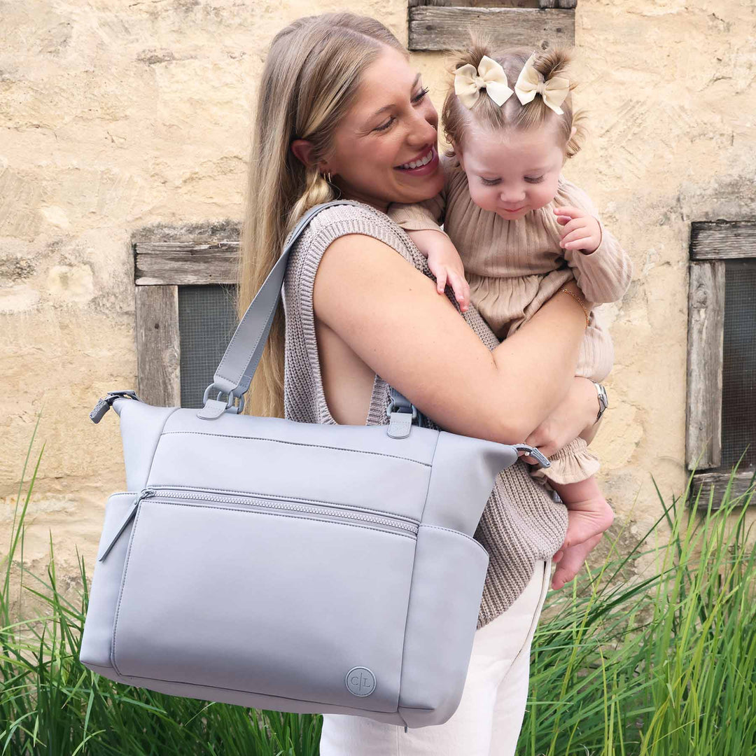 Lane Convertible Diaper Bag Tote | Sea