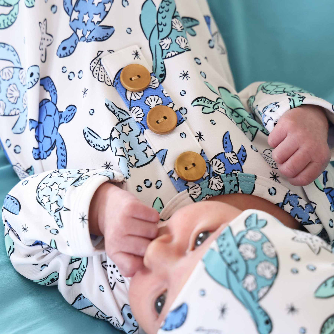 turtle knot gown for babies 