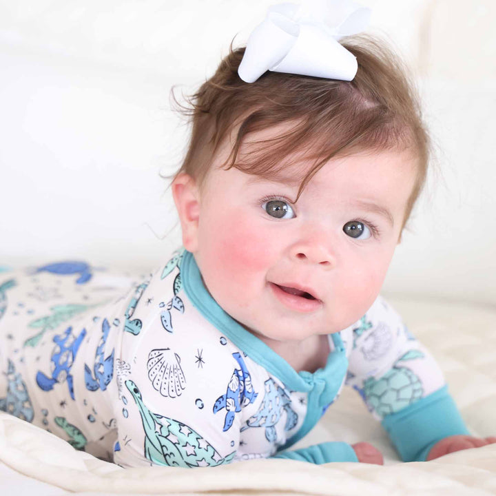 sea turtle baby romper 