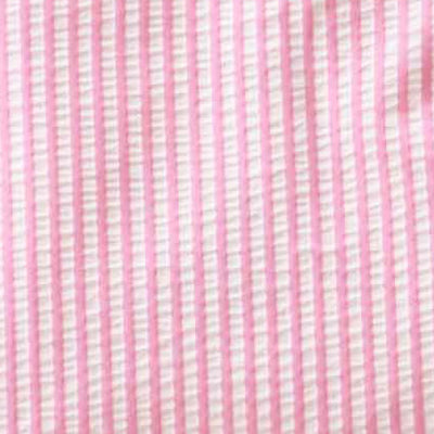 Personalized Newborn Bow Sash | Seersucker Pink