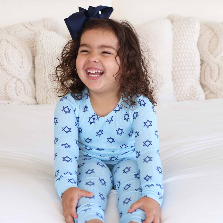 shalom snuggles two piece pajama set for kids 