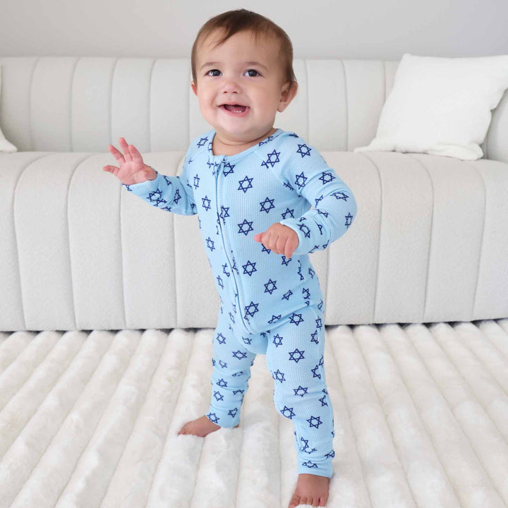 shalom snuggles convertible zip romper 