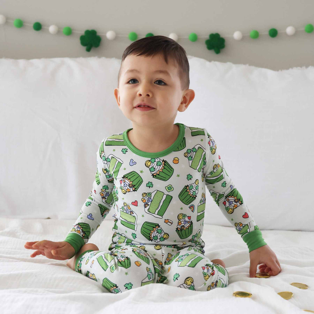 shamrock sweets kids two piece pajama set 