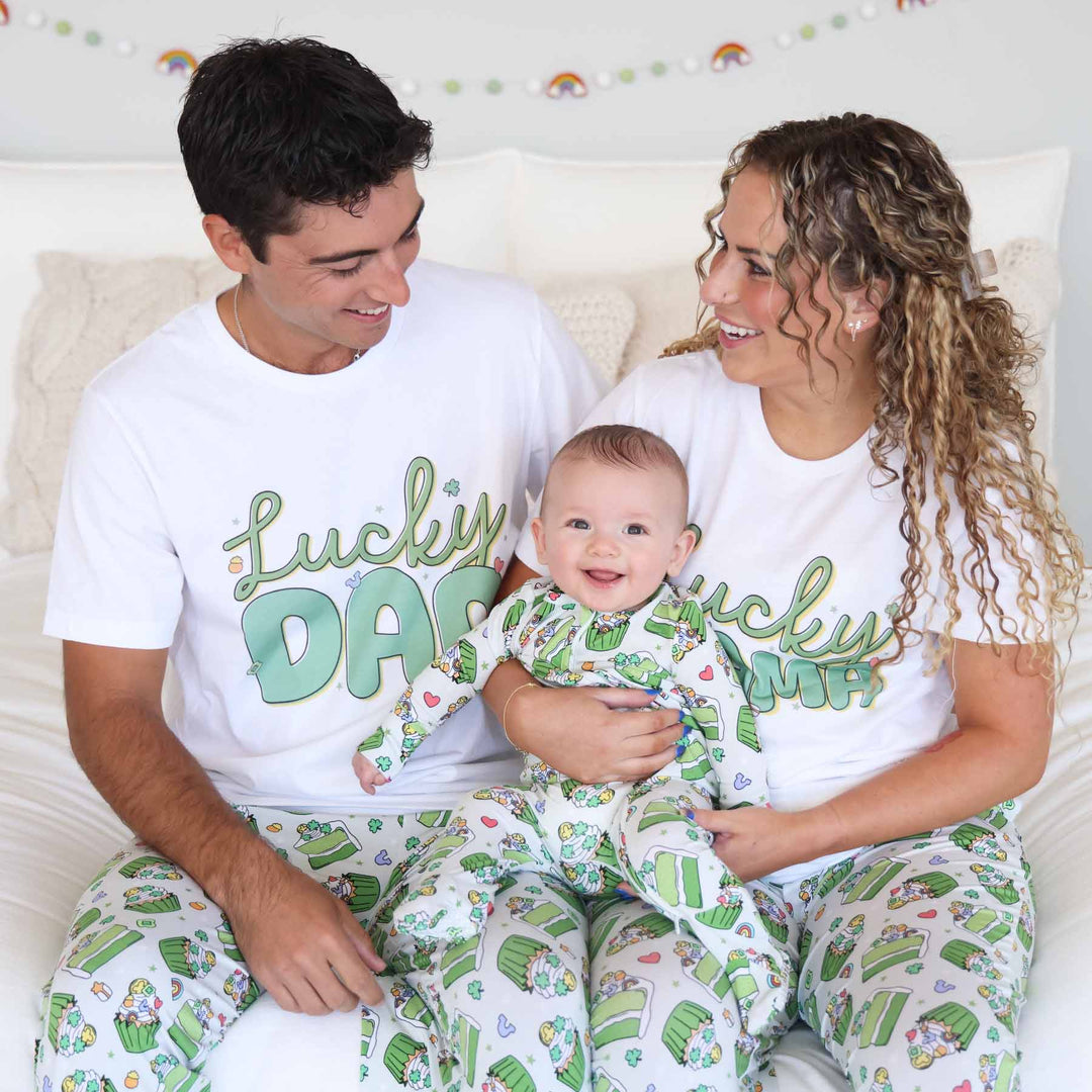 st. patrick's day family matching pajamas 