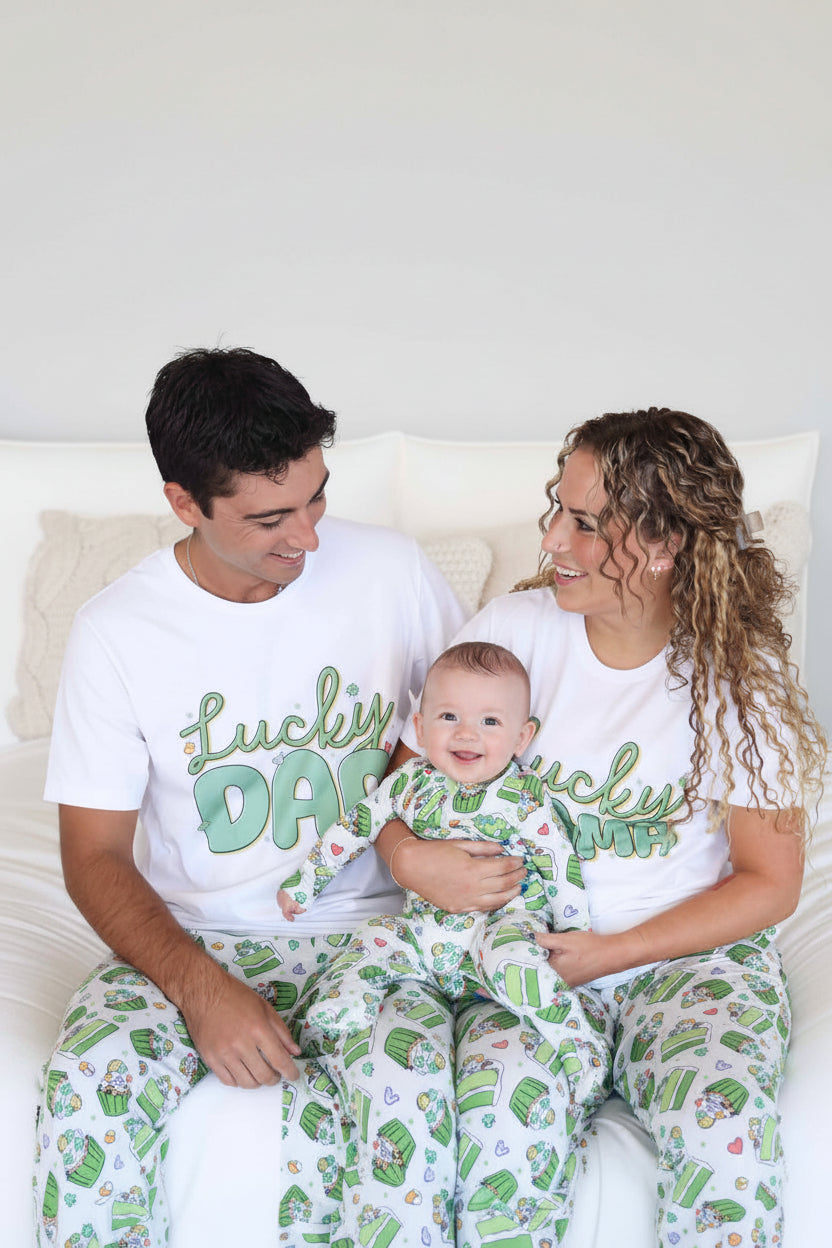 st. patrick's day family matching pajamas 