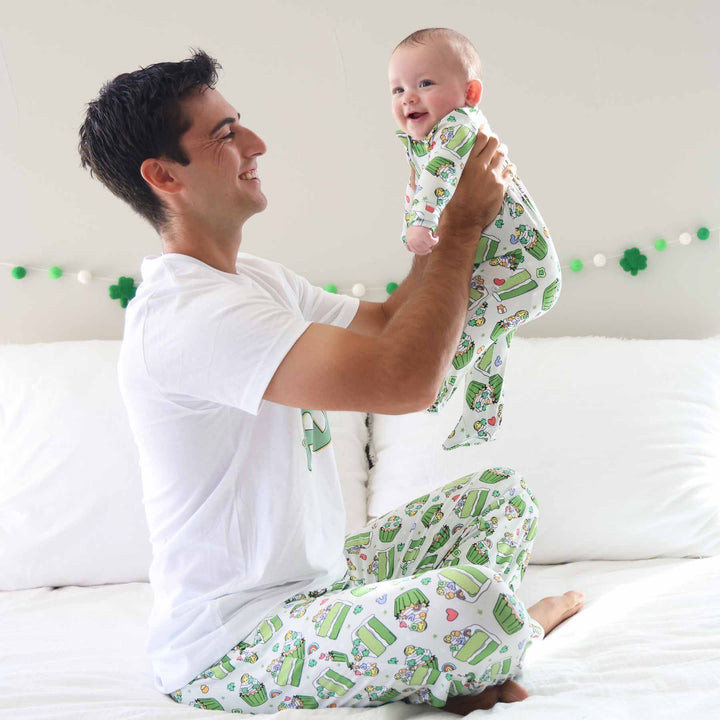 shamrock sweets family matching st. patrick's day pajamas 