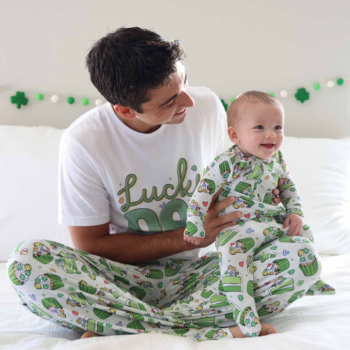 family matching st. patrick's day pajamas 