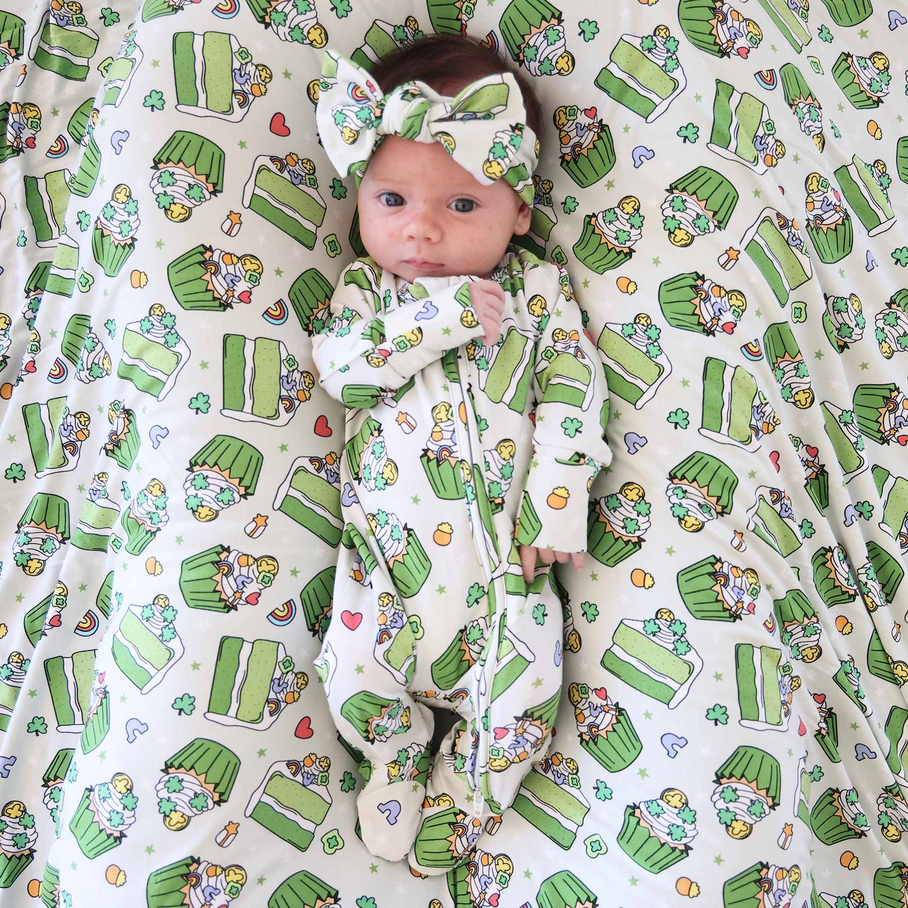 Shamrock Sweets Zipper Footie