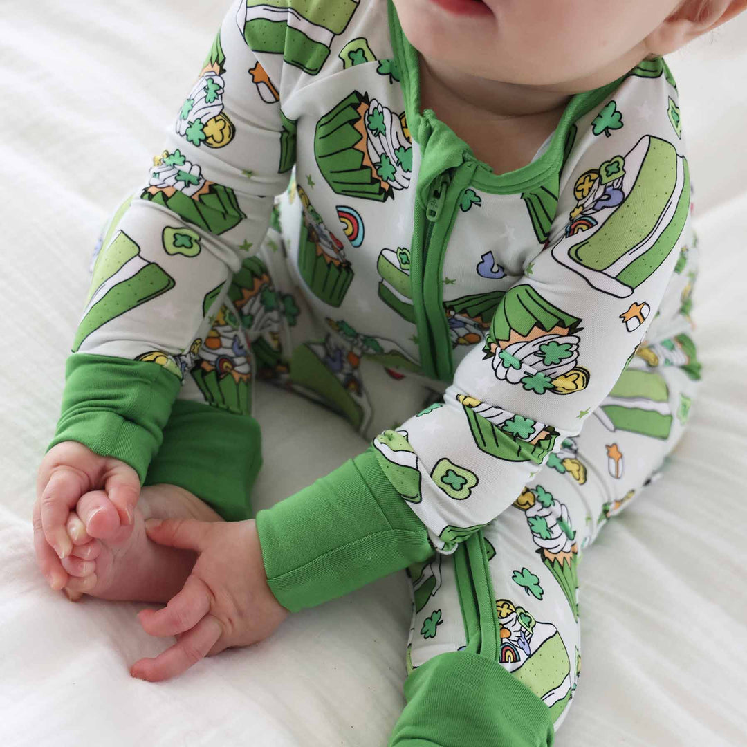 closeup of shamrock sweets print 