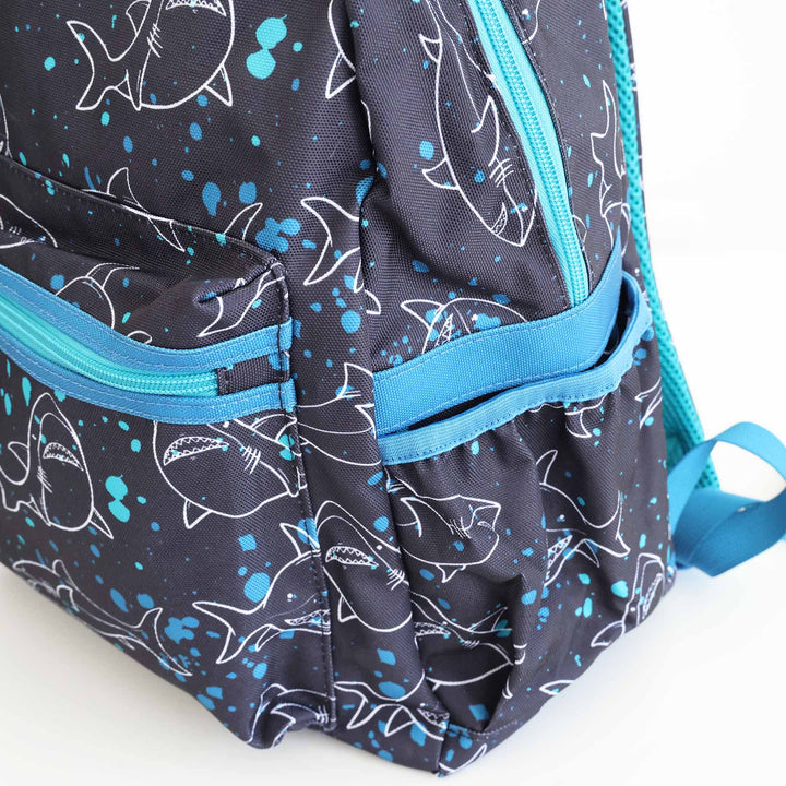 boy's school backpack with sharks 