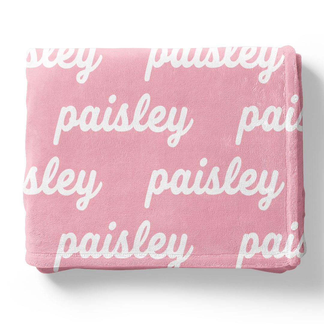 Perfectly Pink Personalized Color Blanket