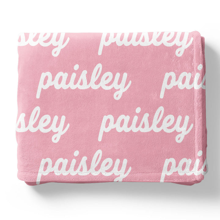 Perfectly Pink Personalized Color Blanket