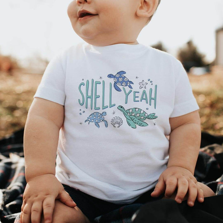 shell yeah graphic tee for kids 