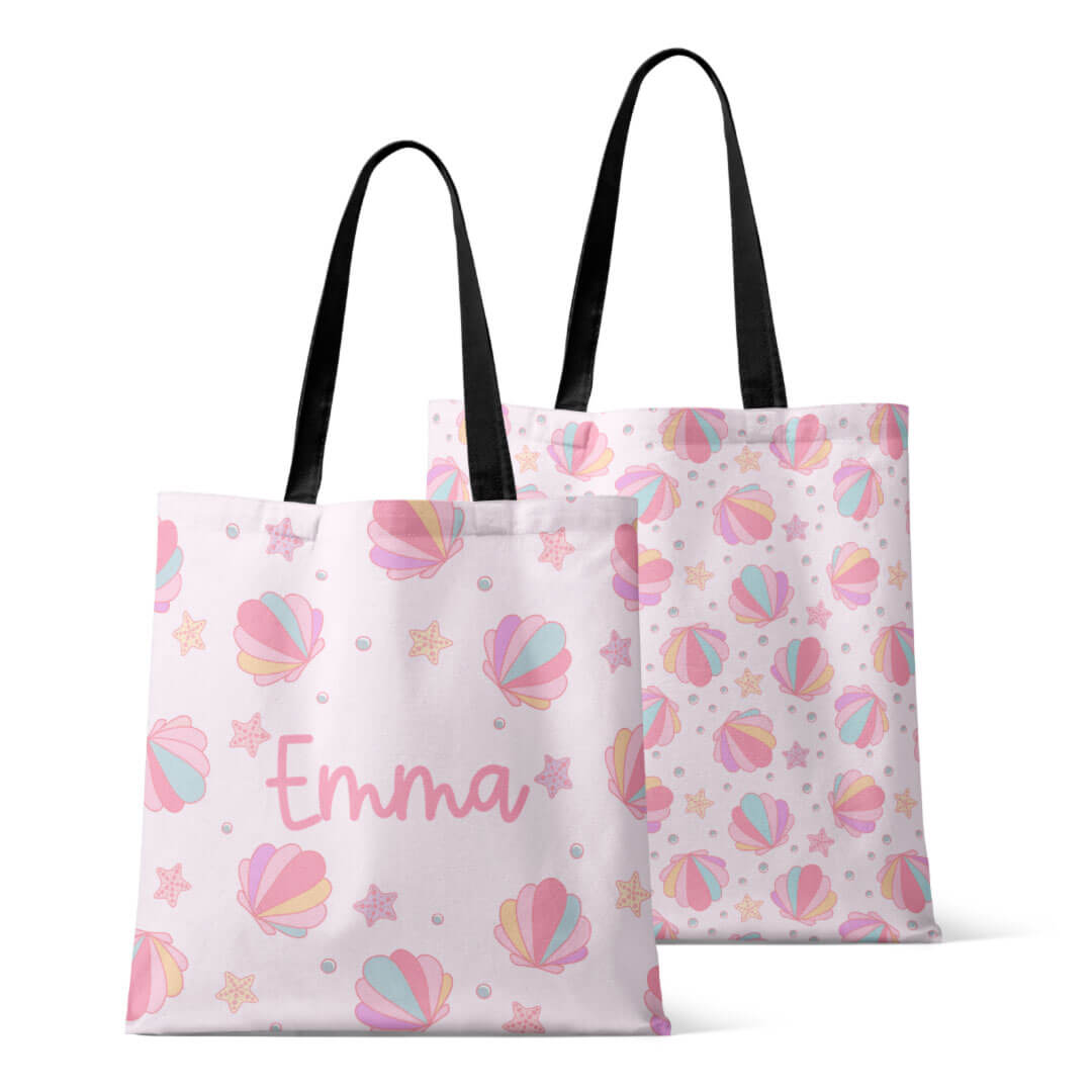 shell yeah personalized tote bag 