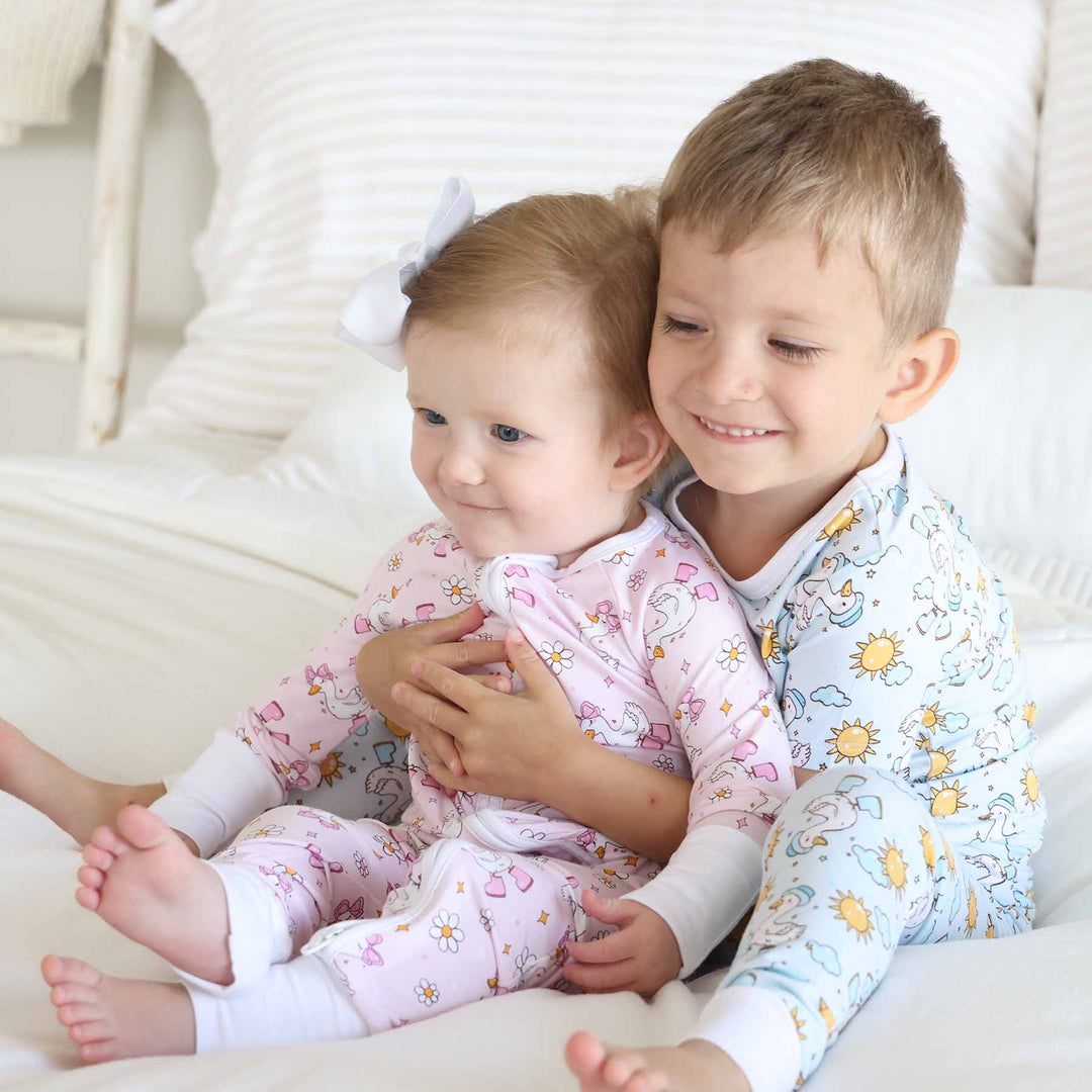 silly goose sibling pajamas 