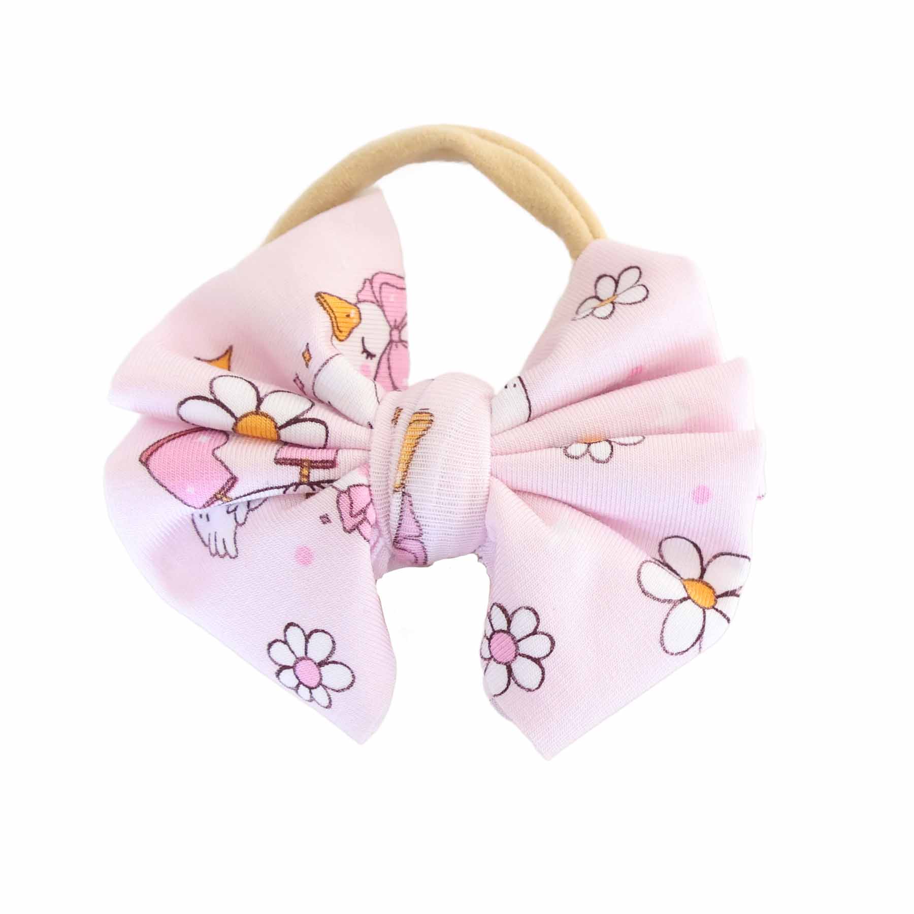 Silly Goose Knit Bow Headband | Pink