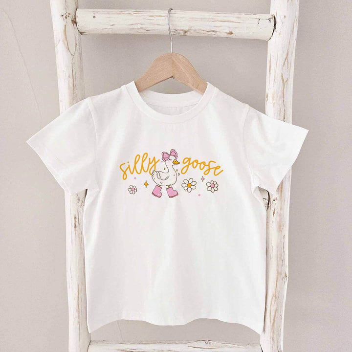 silly goose pink graphic tee 