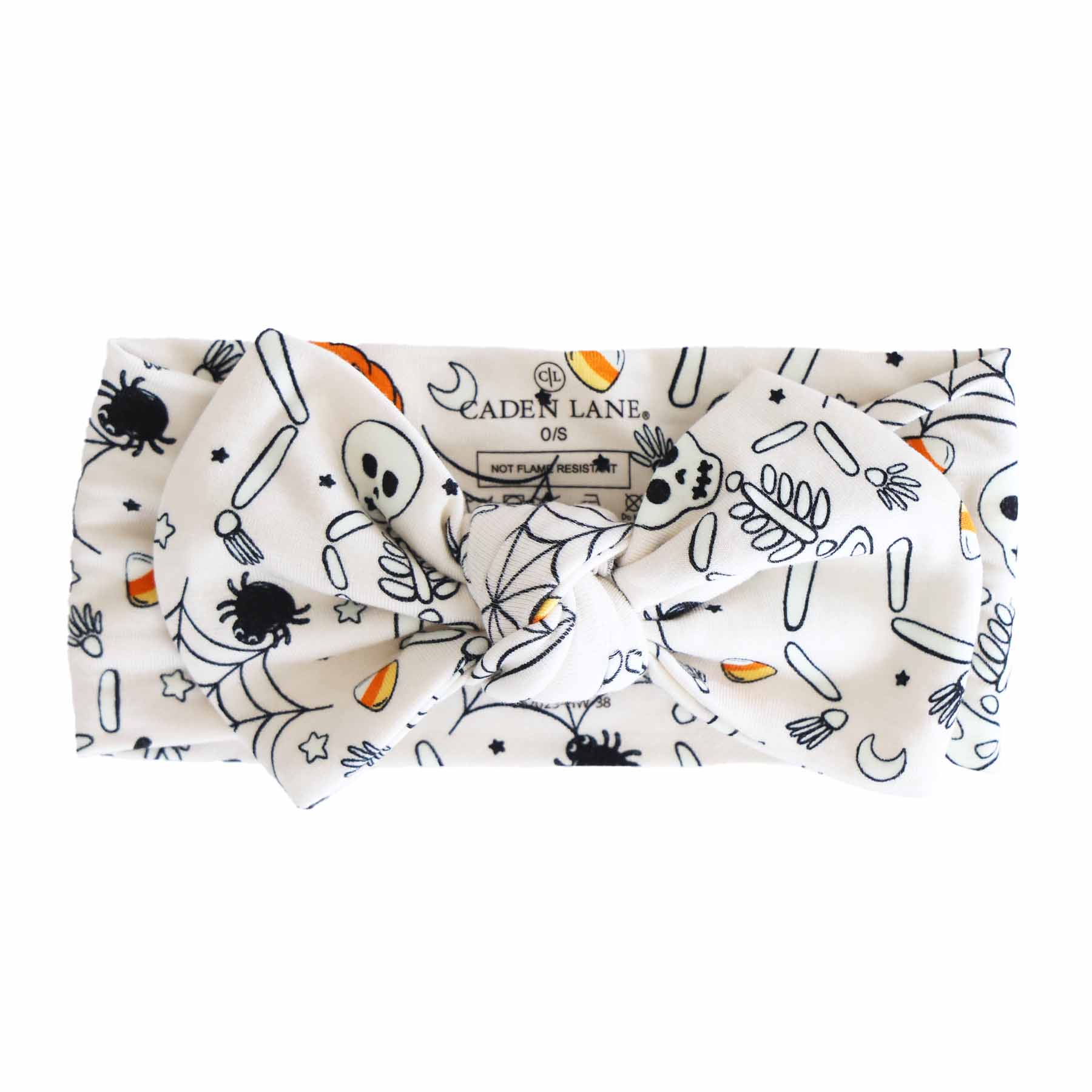 Silly Skellies Knit Large Bow Headwrap