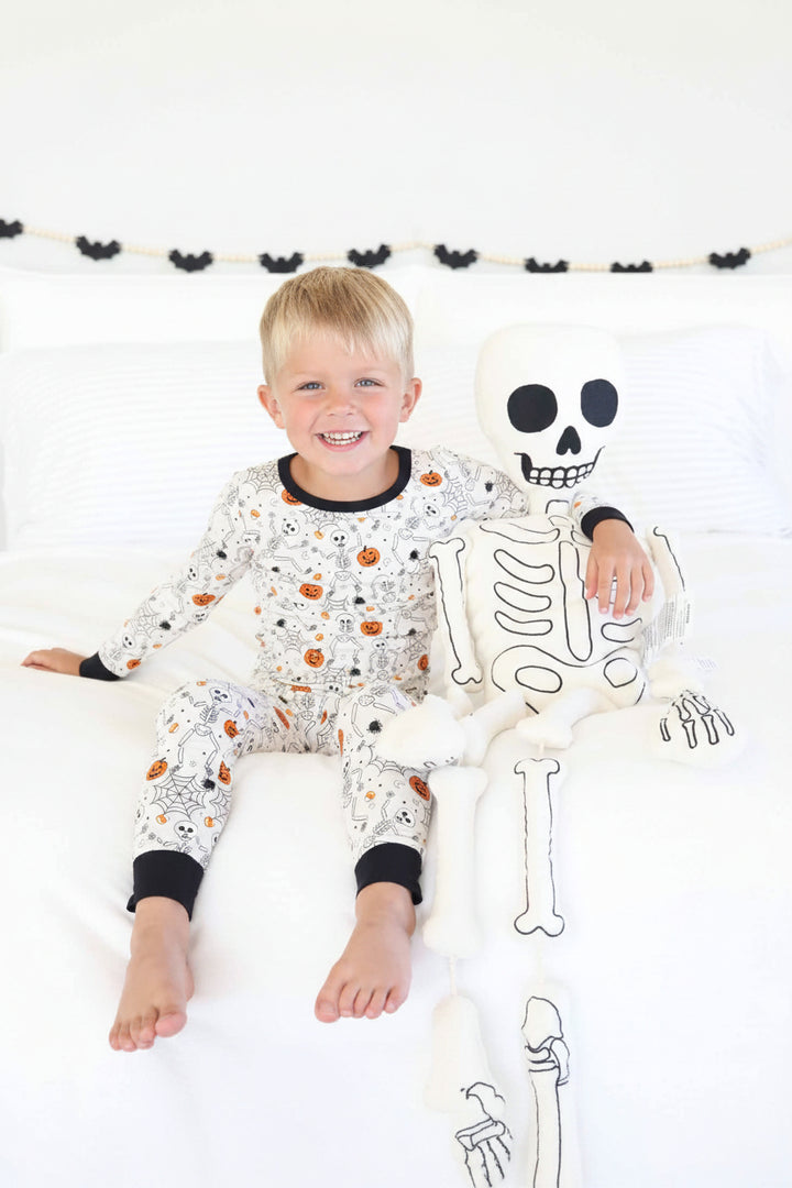 family matching pajamas silly skellies two piece set for kids 