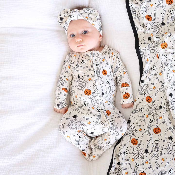 silly skellies glow in the dark headwrap for babies 