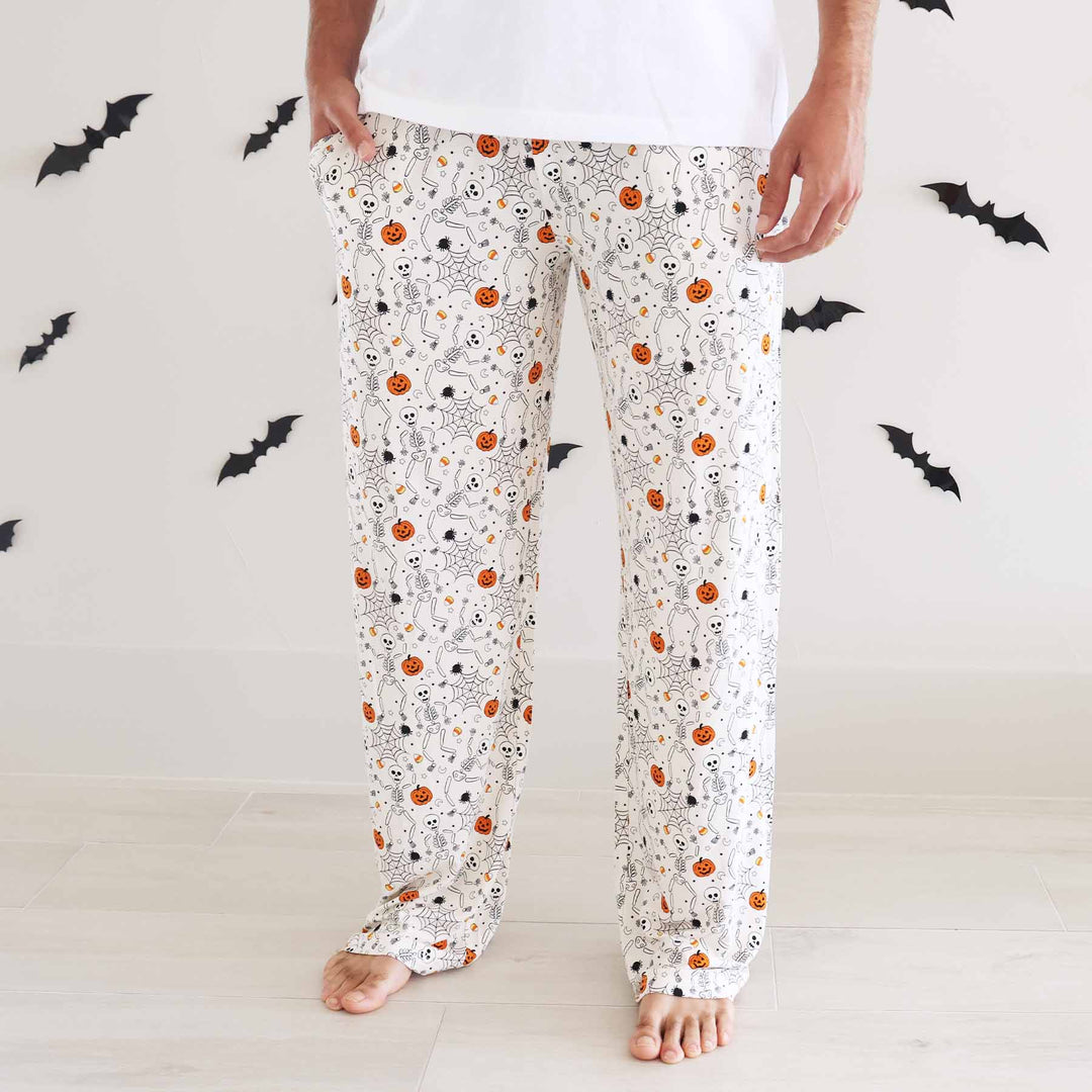 glow in the dark skeleton lounge pajama pants for adults 