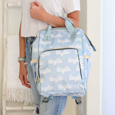 sky personalized diaper bag backpack