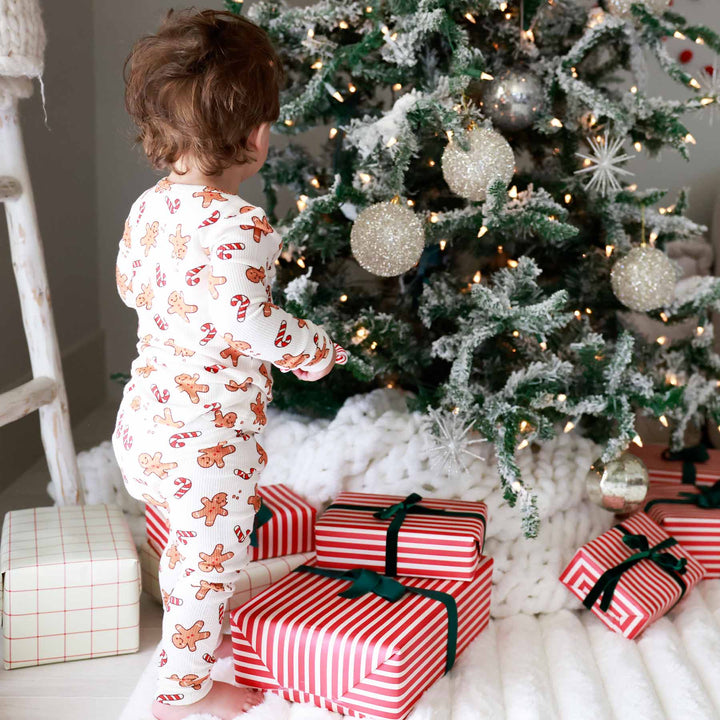 christmas two piece pajama set sleigh ride sweets