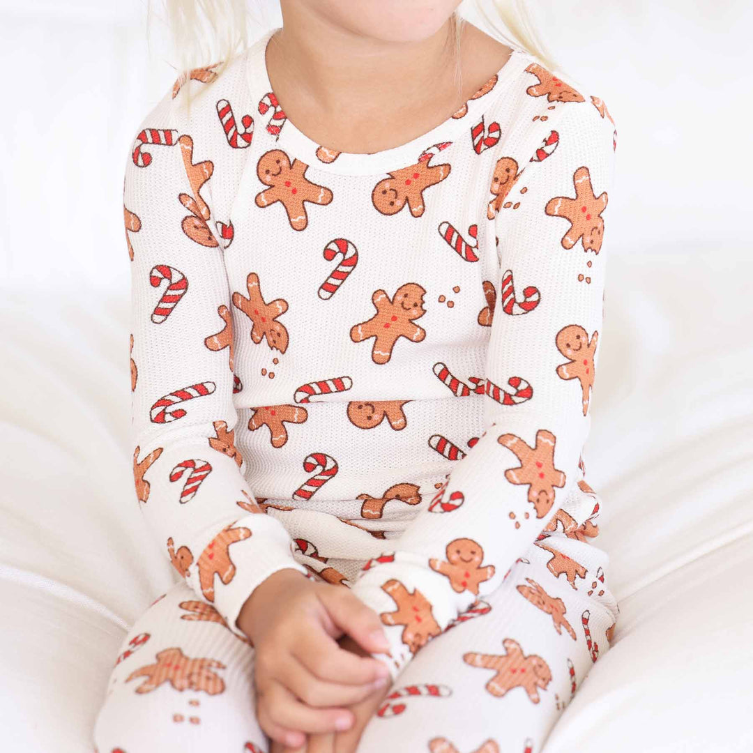 Sleigh Ride Sweets Bamboo Waffle Two Piece Pajama Set