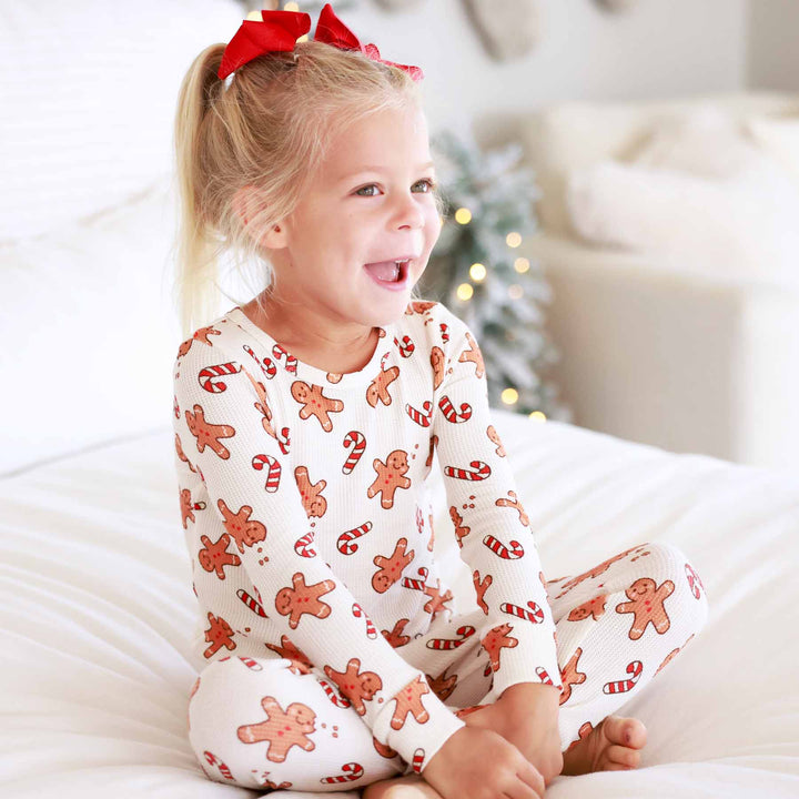 sleigh ride sweets two piece pajama set for kids