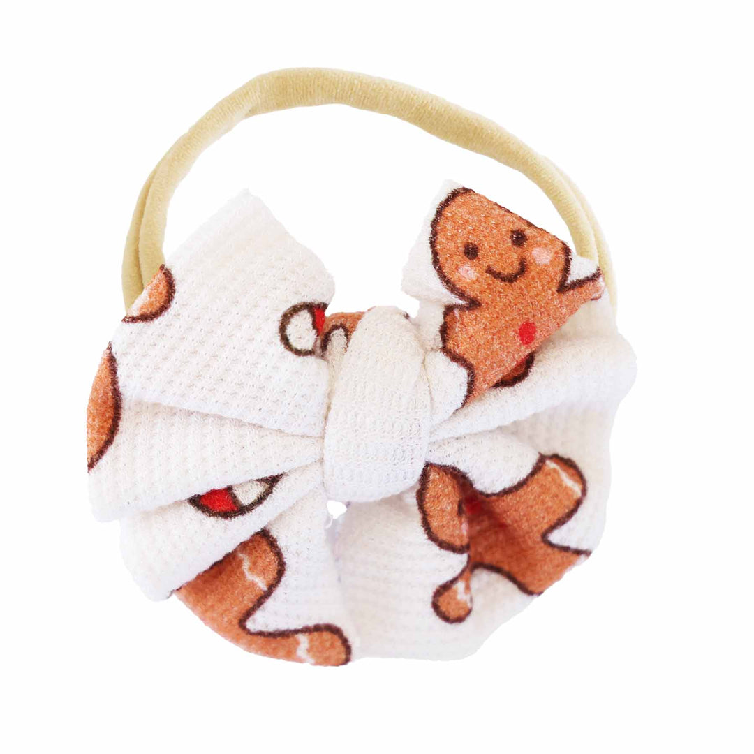 sleigh ride sweet knit bow headband 