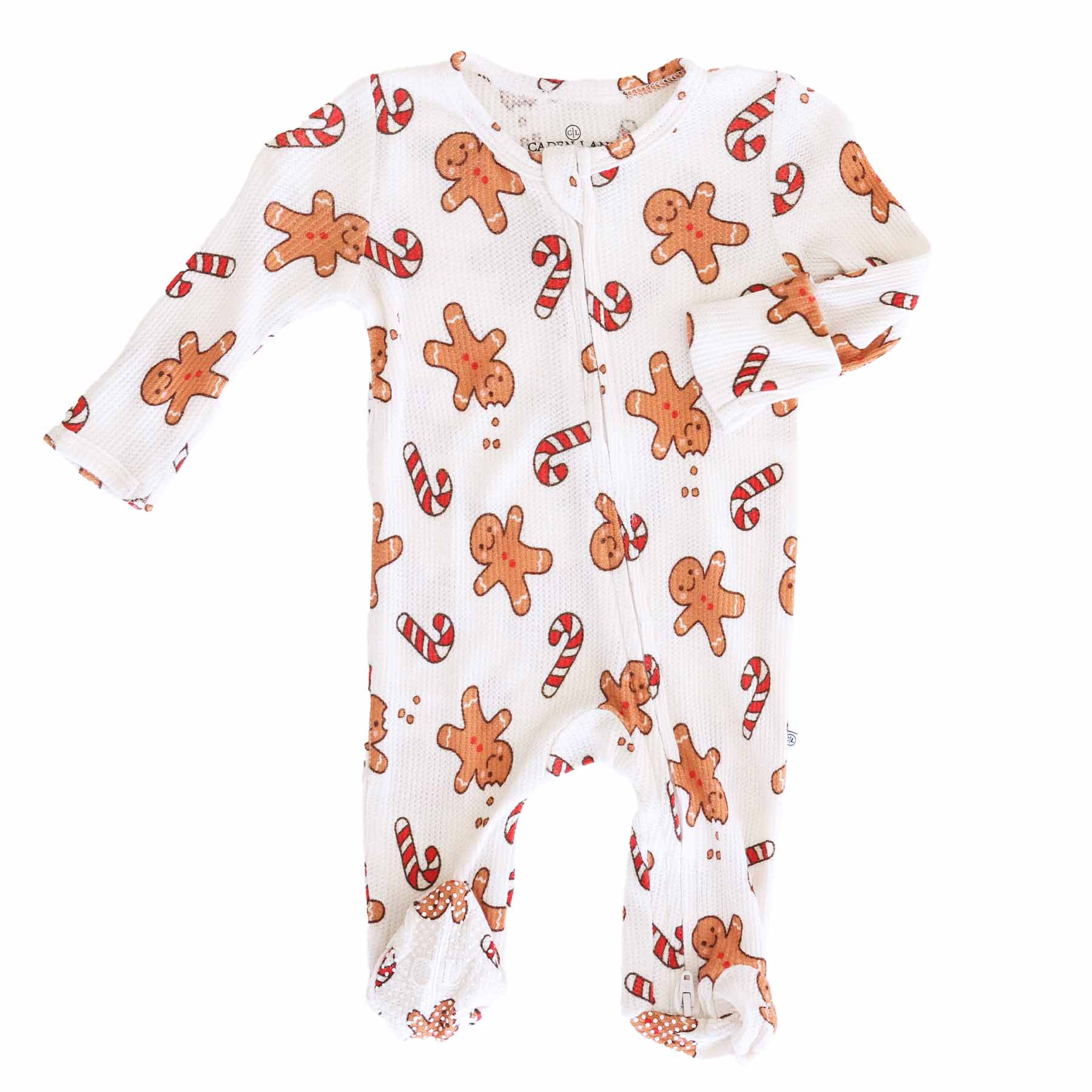 baby zipper footie sleigh ride sweets 