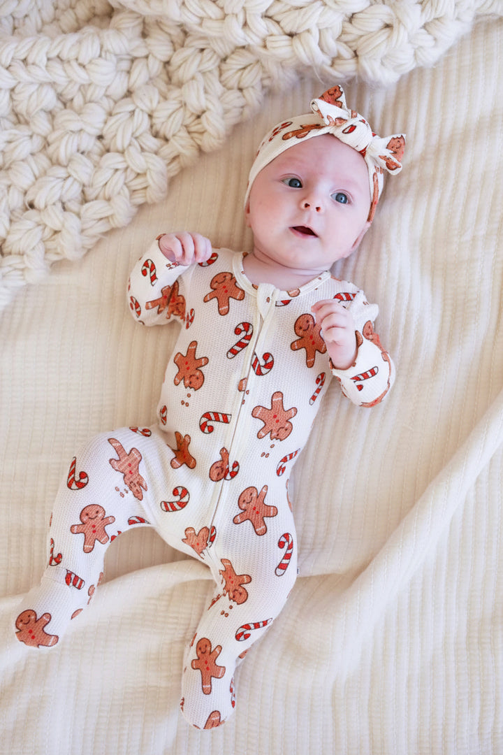 baby headwrap sleigh ride sweets