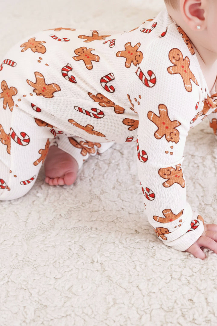 sleigh ride sweets double zipper christmas convertible romper pajama 