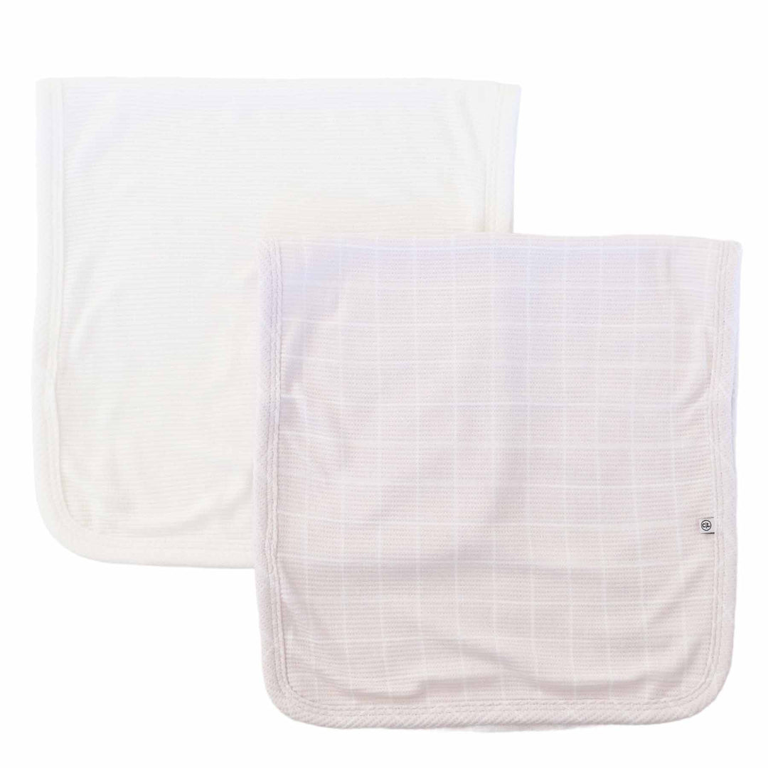 neutral square burp cloth set for babies