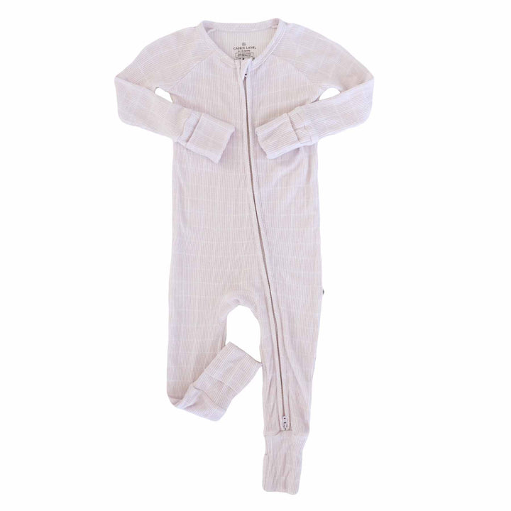 baby zip romper pajama sloane's squares