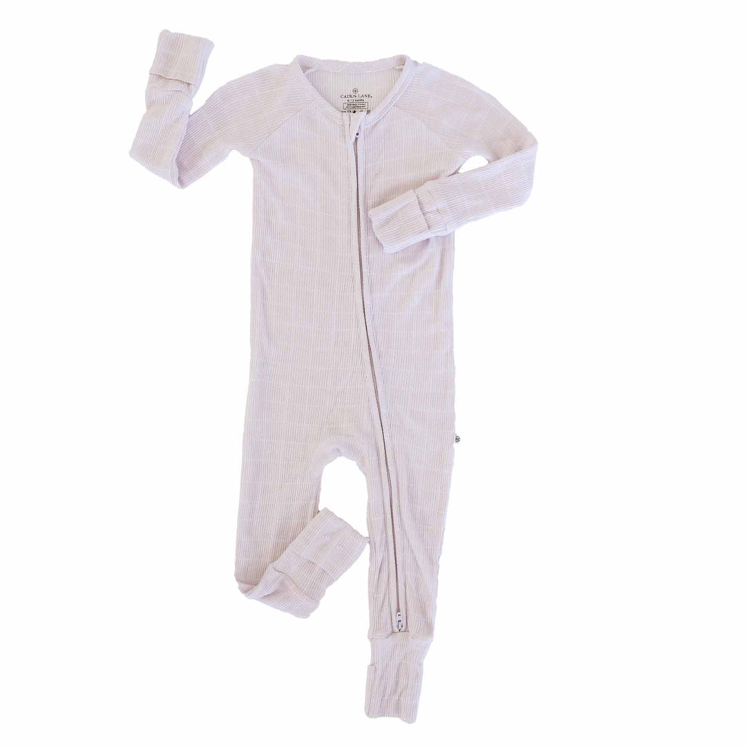 Sloane's Squares Waffle Bamboo Convertible Zip Romper
