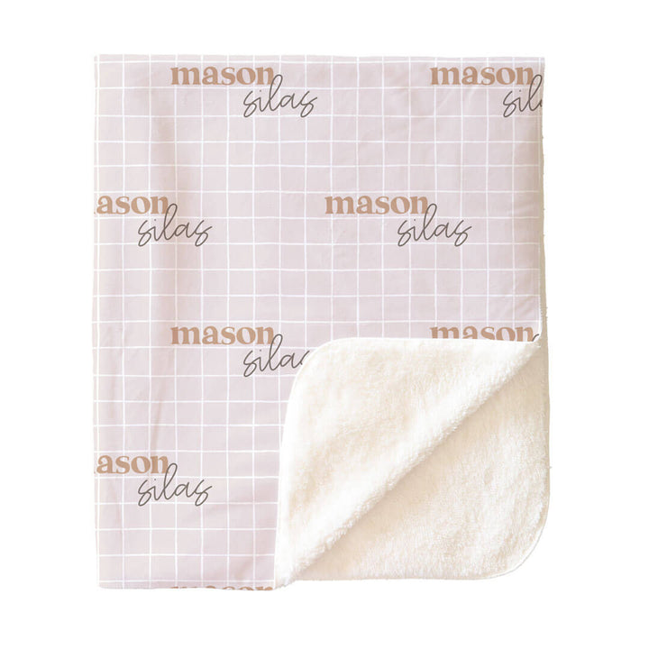 Sloane's Squares Personalized Kids Blanket