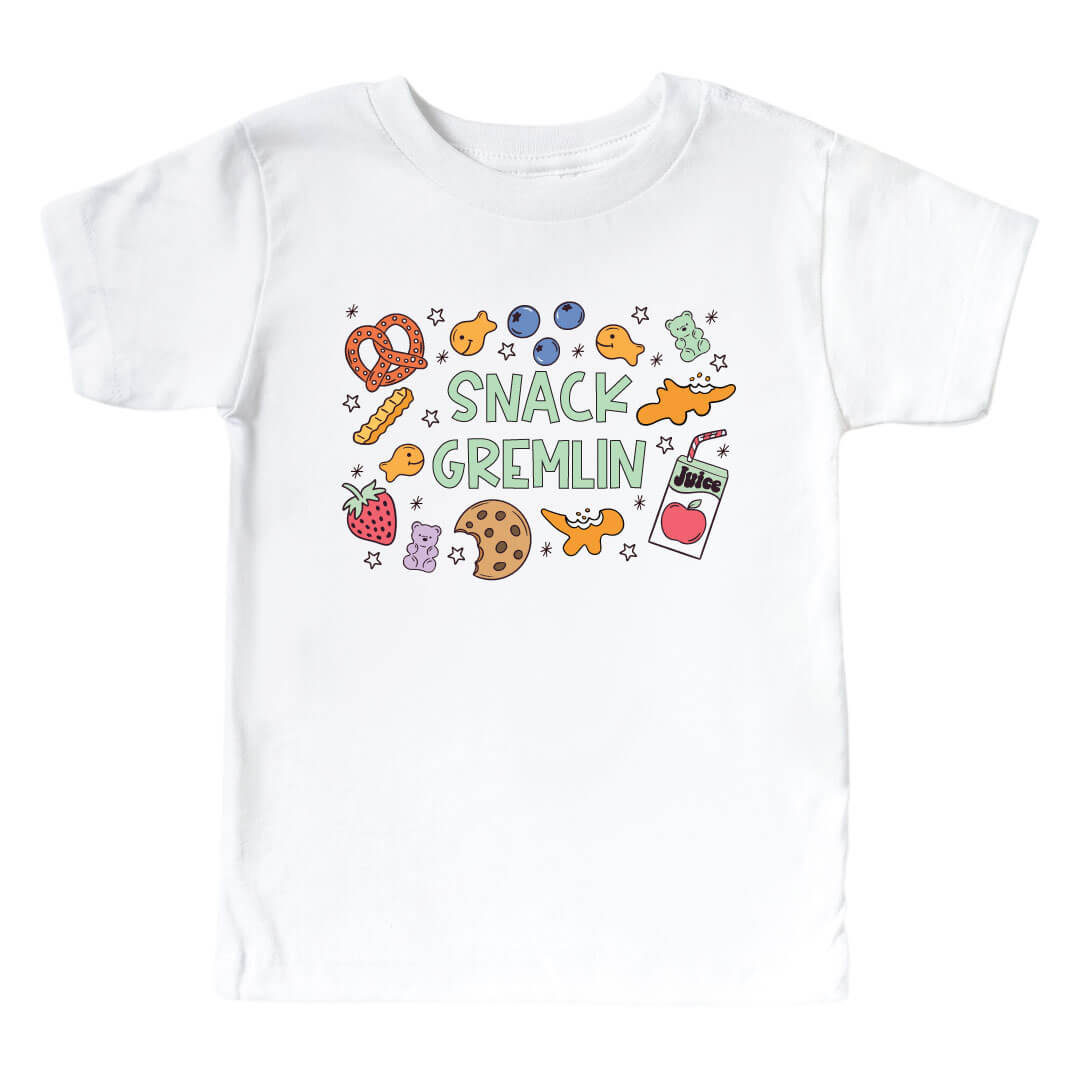 snack gremlin kids graphic tee