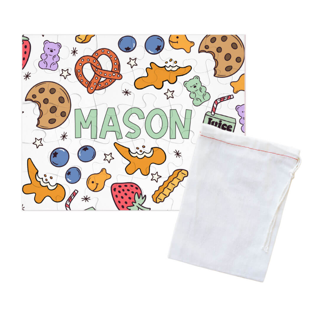 snack personalized puzzle for kids 