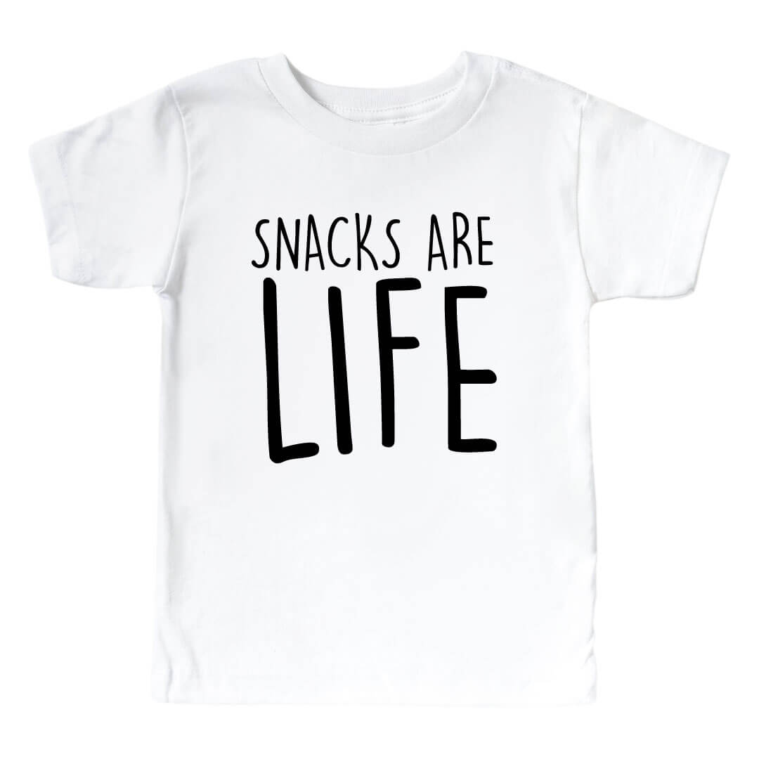 snacks are life kids graphic tee