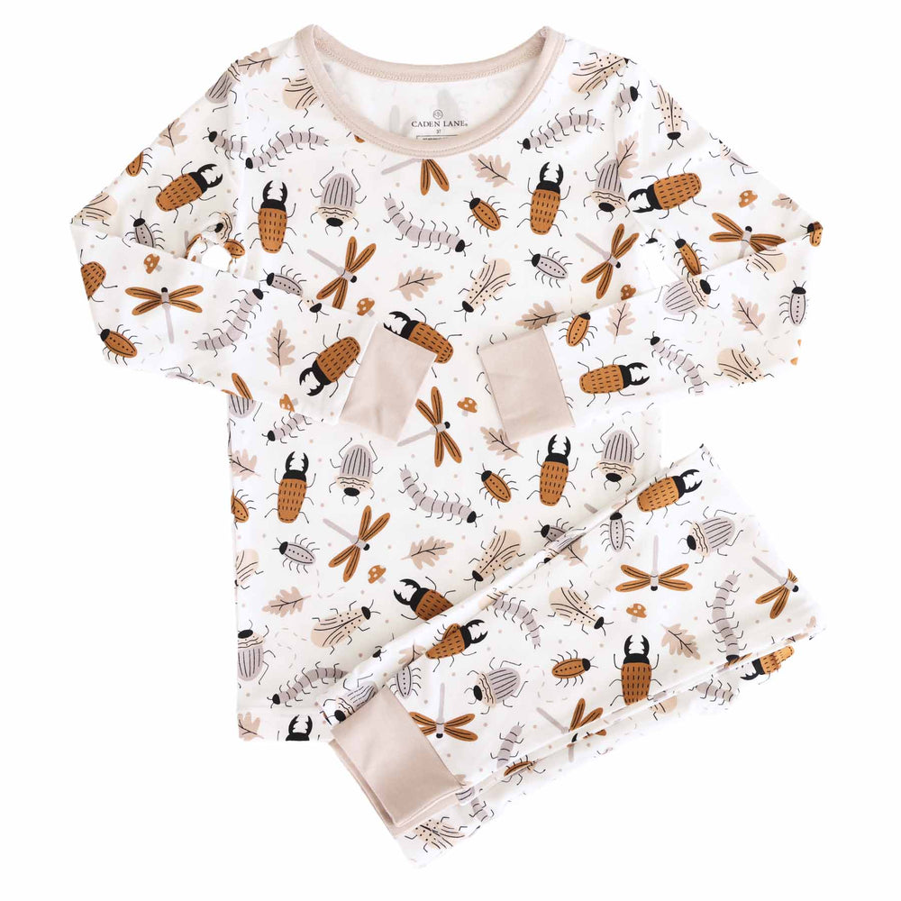 kids two piece pajama set snuggle bugs 