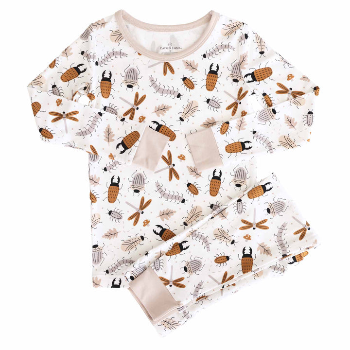 kids two piece pajama set snuggle bugs 