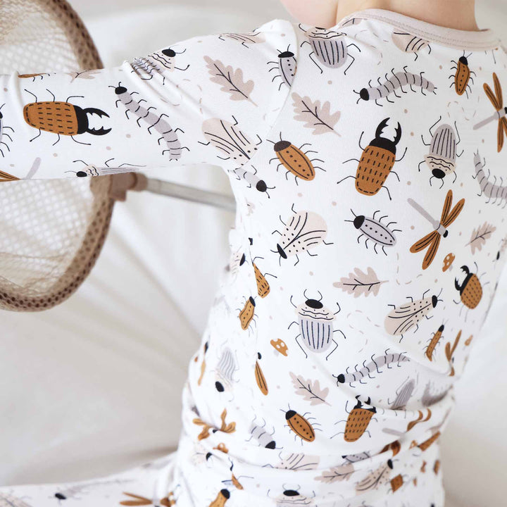 neutral bug pajamas for kids