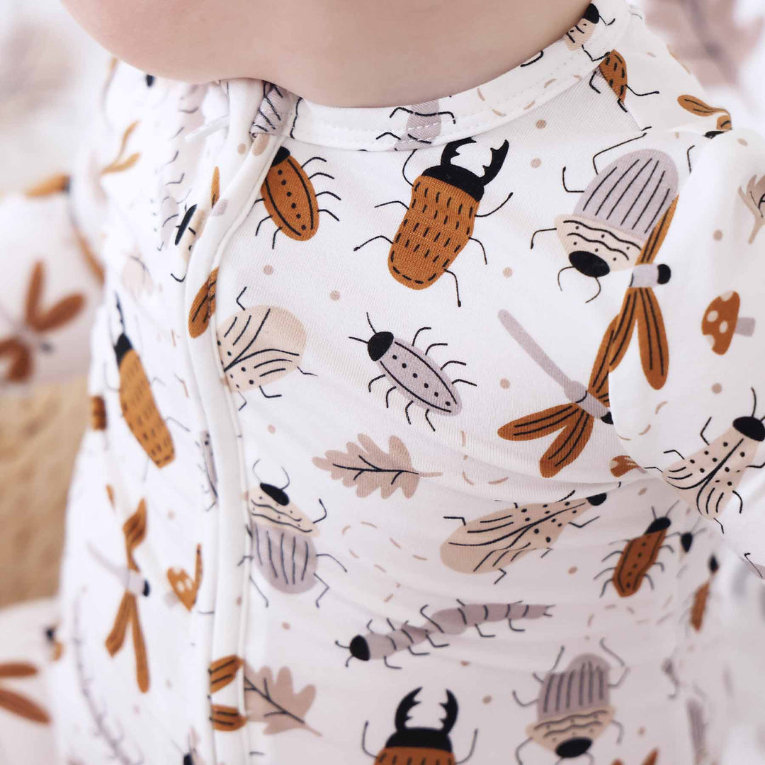 bug bamboo viscose footie pajama for babies