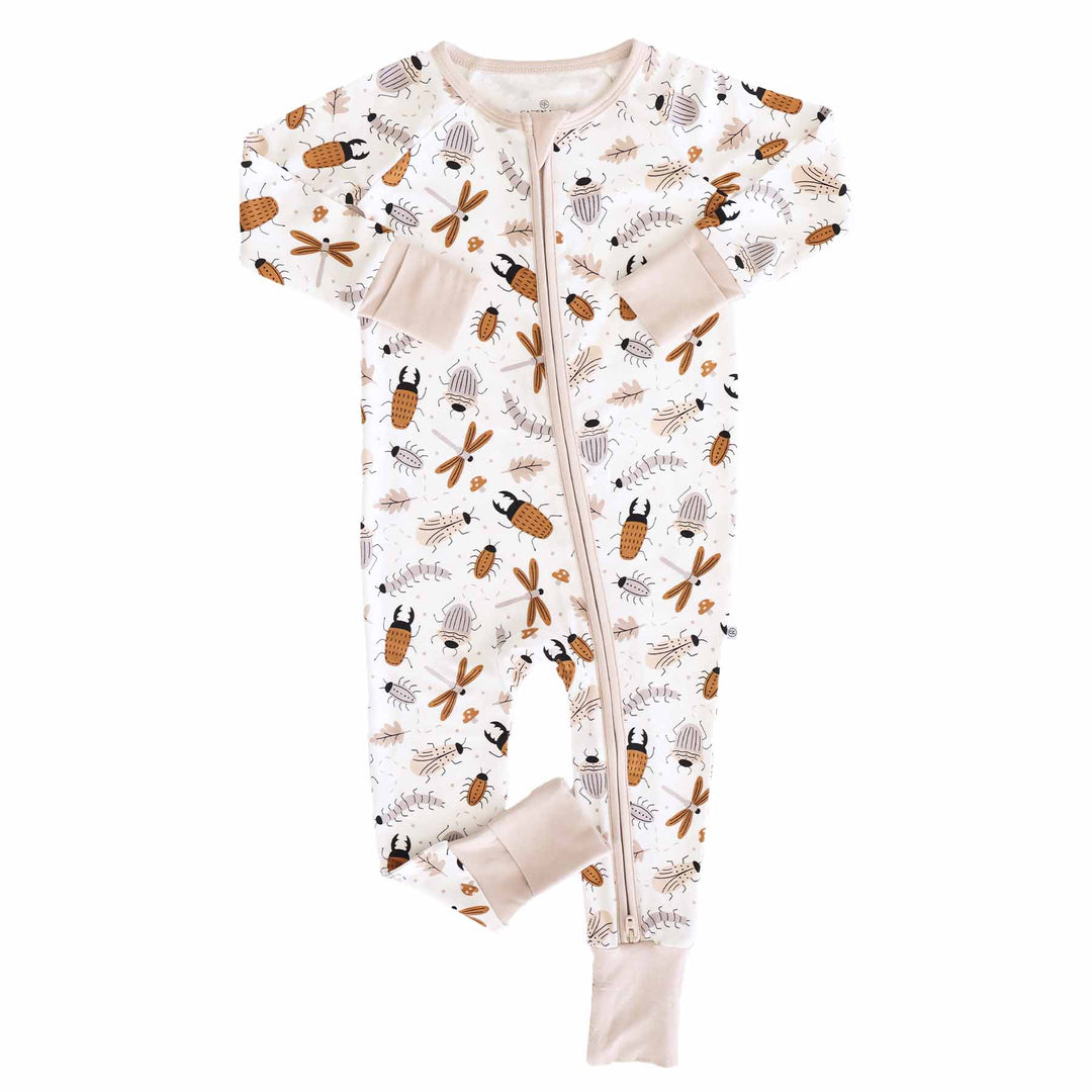 convertible zip romper snuggle bug 