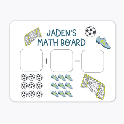 personalized whiteboard soccer star green 