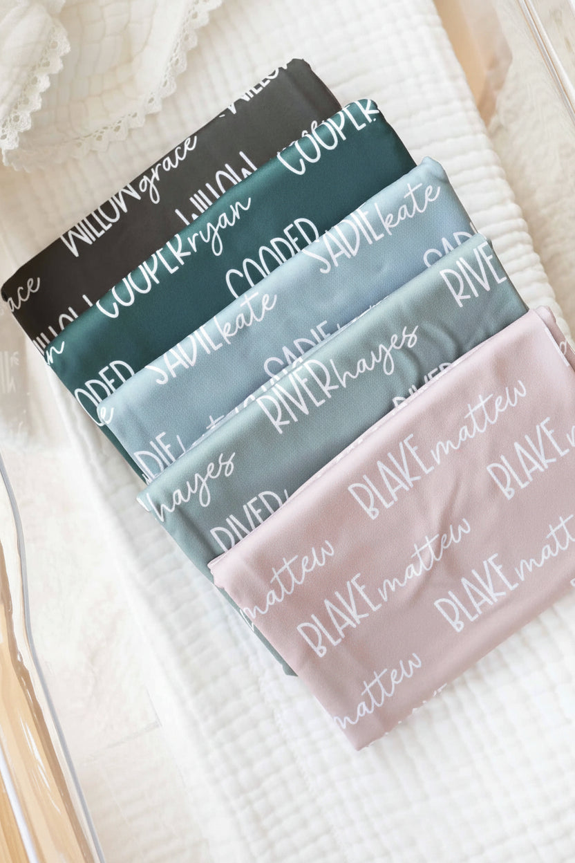 gender neutral personalized swaddles 