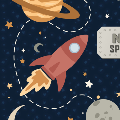 Kids' Playroom Rug | Space Adventure