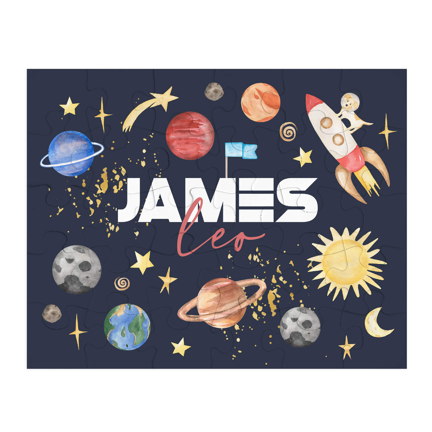 space personalized puzzle 
