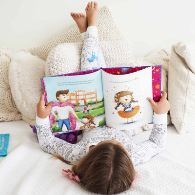colorable pajamas for kids with children's book sparkella